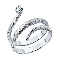 Кольцо из серебра с фианитами (Арт.94013730)