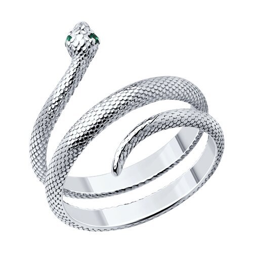 Кольцо из серебра с фианитами (Арт.94013730)