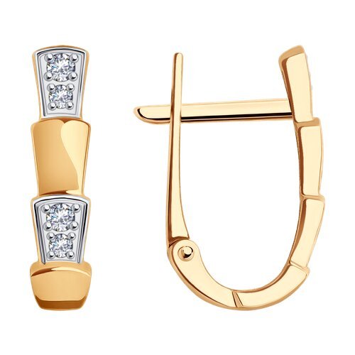 Серьги из золота с фианитами (Арт.0200163)