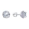Серьги из серебра с фианитами (Арт.94023408)