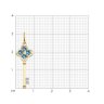 Подвеска золотая пробы 585 с топазом (Арт.732947) Подвеска золотая пробы 585 с топазом (Арт.732947)