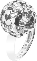 Кольцо из белого золота с бриллиантом Русские Самоцветы (Арт.vka5_0036m)