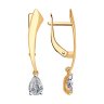 Серьги из золота с фианитами (Арт.027004)