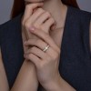 Кольцо из золота с фианитами «Искристый ореол» Соколов (арт.019542)