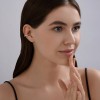 Серьга-кафф из серебра с жемчугом и фианитами «Перламутровая тропа» Соколов (арт.92170003)