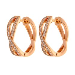 Серьги из серебра с фианитом (Арт.mp-e07542-x-g-x-x-w)