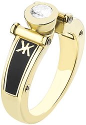 Кольцо из золота с бриллиантом и эмалью (Арт.4265dln)