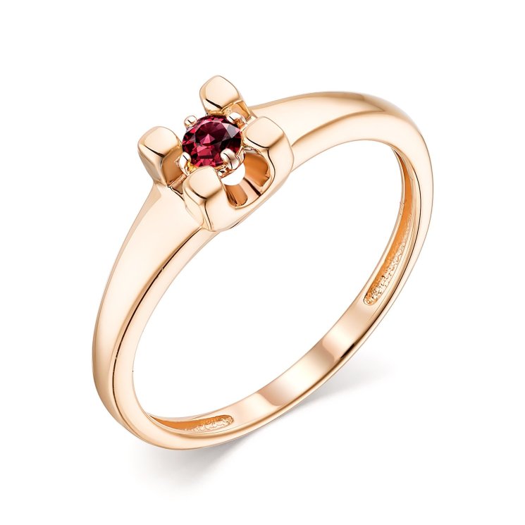 Золотое кольцо с рубином Алькор КЮЗ (Золото) 13704-103