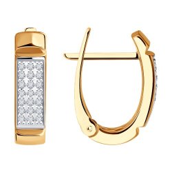 Серьги из золота с бриллиантами (Арт.1021869)