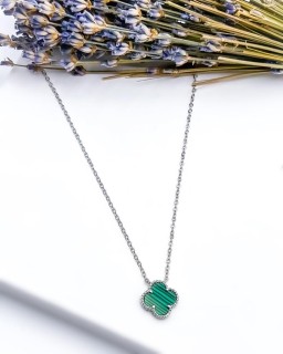 Ожерелье серебряное с малахитом «Крылья удачи» MyJewels (арт.2522)