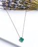 Ожерелье серебряное с малахитом «Крылья удачи» MyJewels (арт.2522)