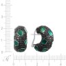 Серьги из белого золота с бриллиантом и изумрудом (Арт.es0319-001_sr_db_eb_wg)