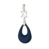 Кулон из серебра с керамикой и кубическим цирконием «Ceramic Grace» Fresh Jewelry (арт.TM-P00967-Вl-W-W-X-W)