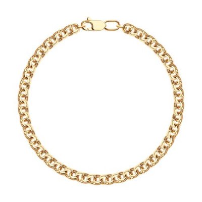 Бисмарк ручной вязки из золоченого серебра (Арт.985140704)