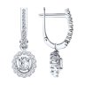 Серьги из белого золота с бриллиантами (Арт.9020067)