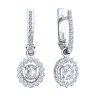 Серьги из белого золота с бриллиантами (Арт.9020067)
