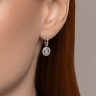 Серьги из белого золота с бриллиантами (Арт.9020067)