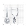 Серьги из белого золота с бриллиантами (Арт.9020067)