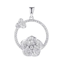 Кулон из серебра с фианитом (Арт.mp-p1030-1-x-w-w-x-w)