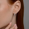 Серьги из серебра с фианитами «Городской квадрат» SOKOLOV (арт.94026822)