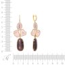 Серьги из золота с бриллиантом и корундом (Арт.re7004_sr_dn_cr_j_yg)