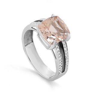 Кольцо с бриллиантами и морганитом «Шармэль» Kabarovsky (арт.11-11887-10489)