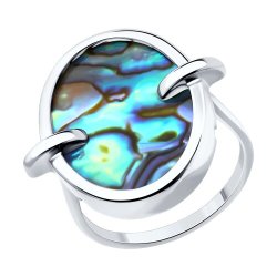 Кольцо из серебра с перламутром (Арт.94-310-01731-1)