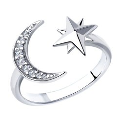 Кольцо из серебра с фианитами (Арт.94012857)