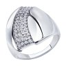 Кольцо из серебра с фианитами (Арт.94-110-00676-1)