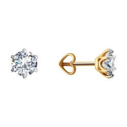 Серьги из золота с фианитами (Арт.51-122-02228-1)