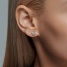 Серьги из золота с фианитами (Арт.51-122-02228-1)