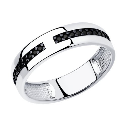 Кольцо из серебра с фианитами (Арт.94-110-01277-1)