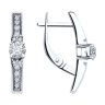 Серьги из серебра с фианитами (Арт.94-120-01604-1)
