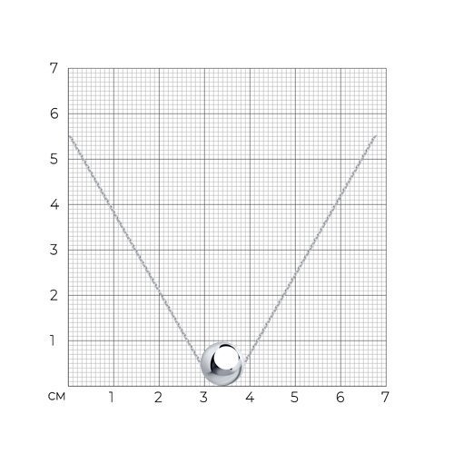 Колье из серебра (Арт.94-170-01473-1)