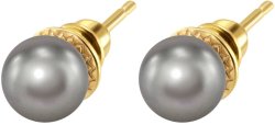 Серьги из серебра с жемчугом (Арт.aas-13-8-30-g)