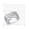 Кольцо из серебра с фианитами (Арт.94014170)