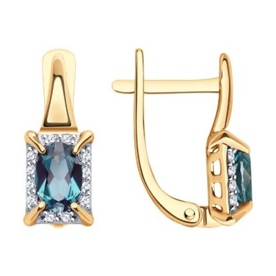 Серьги золотые пробы 585 (Арт.72-00398)