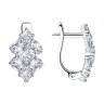 Серьги из серебра с фианитами (Арт.94021706)