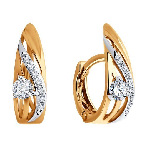 Серьги из золота с фианитами (Арт.0200164)