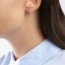 Серьги из белого золота с бриллиантами и танзанитами (Арт.6024297-3)