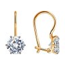Серьги из золота с фианитами (Арт.027379)