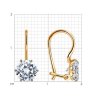 Серьги из золота с фианитами (Арт.027379)