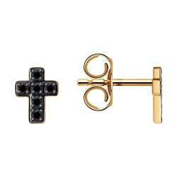Серьги из золота с фианитами (Арт.029559)