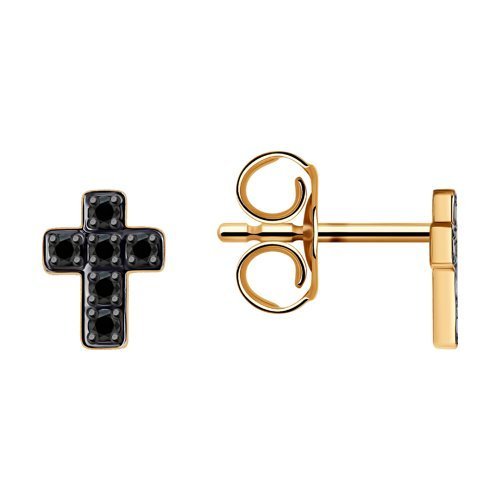 Серьги из золота с фианитами (Арт.029559)