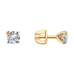 Серьги из золота с фианитами (Арт.029912)