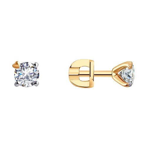 Серьги из золота с фианитами (Арт.029912)
