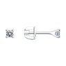 Серьги из серебра с фианитами (Арт.94025989)