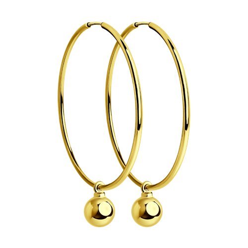 Серьги из желтого золота (Арт.028391-2)