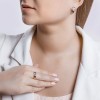 Кольцо из комбинированного золота с бриллиантом «Сияние союзов» Соколов (арт.1011542)