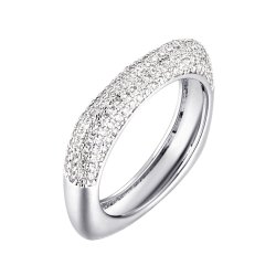 Кольцо из серебра с фианитом (Арт.cz-r02165-x-w-x-x-w)